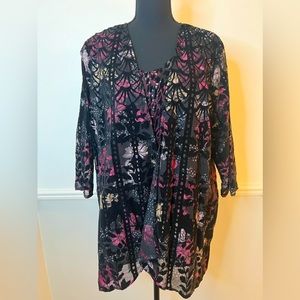 Christopher and Banks Sleeves Top and Jacket Set